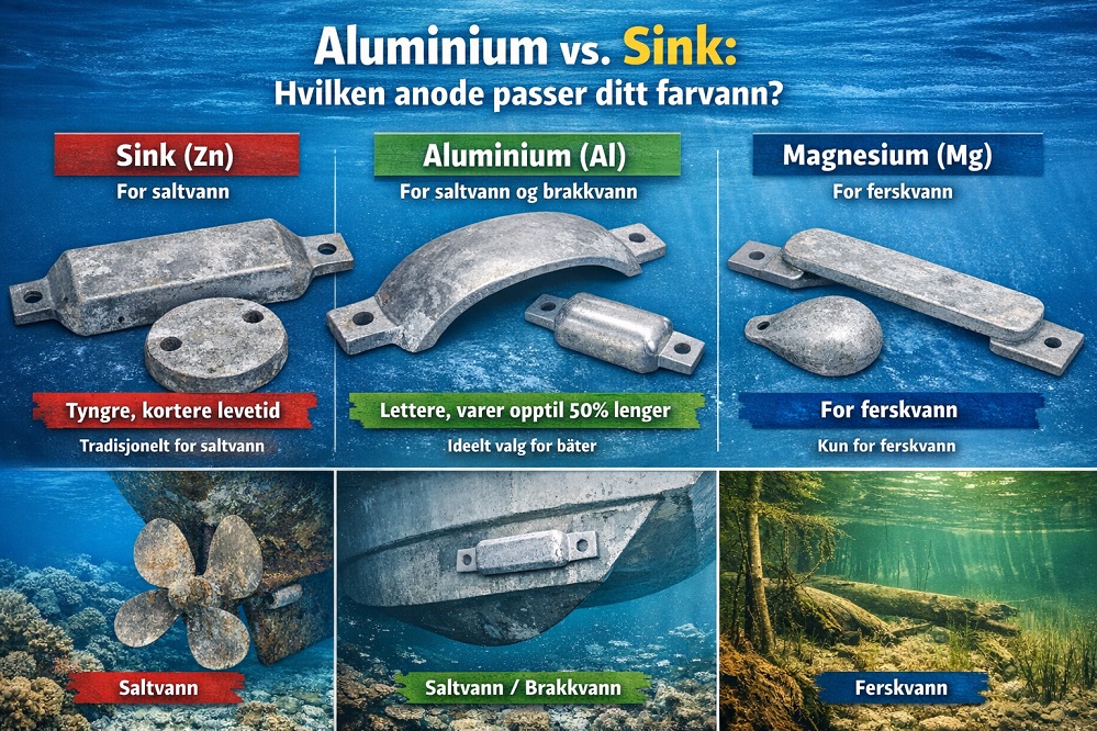 Aluminium vs Sink vs Magnesium Offeranoder