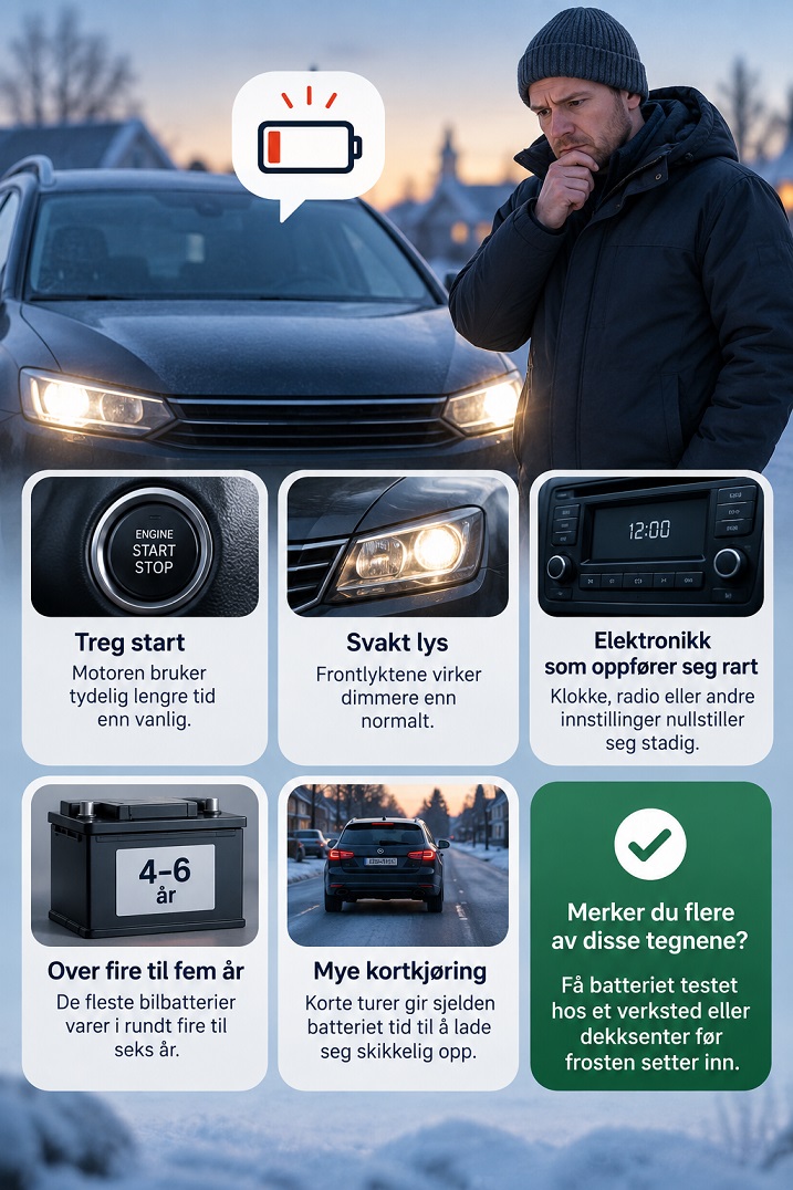 Slik kjenner du igjen et batteri som snart gir opp