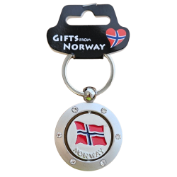 N�kkelring Spinner Viking/Norsk Flagg