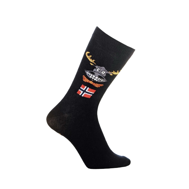 2-pk. Sokker Elg/Norsk flagg