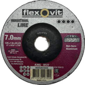 Slipeskive for Aluminium 7,0mm 5