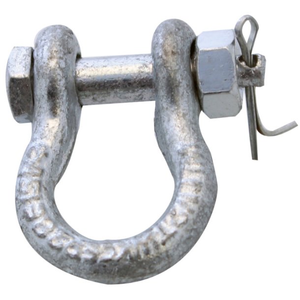 Ankersjakkel m/pin - 7/16" - Galv.