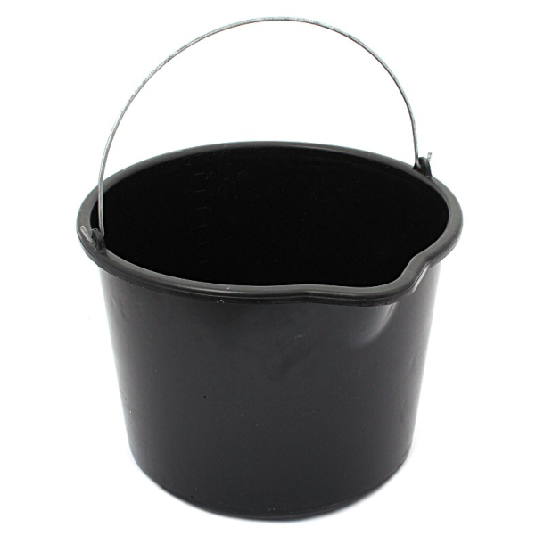B�tte i Forsterket Plast, sort