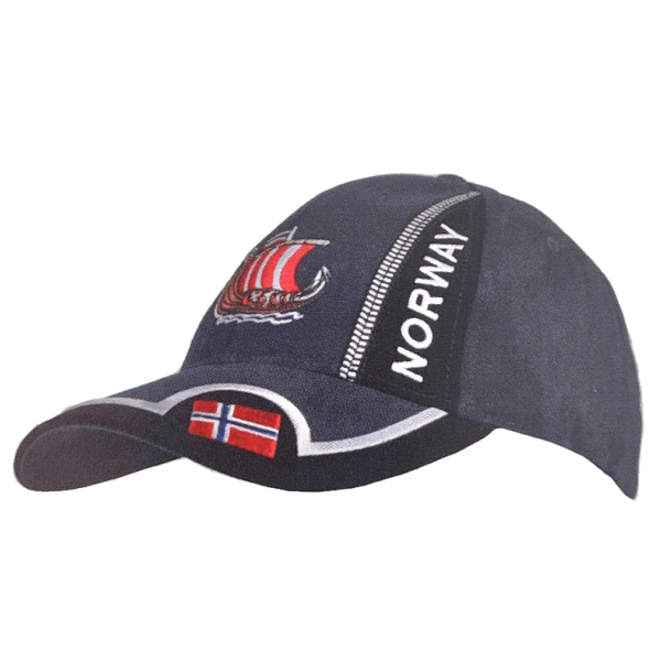 Caps Norsk flagg og vikingskip