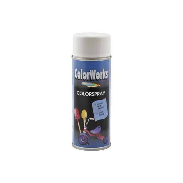 Spraylakk - Colorworks - Hvit RAL9010 - 400ml