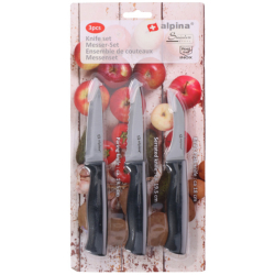 Gr�nnsakskniver - Sett � 3 kniver - Alpina