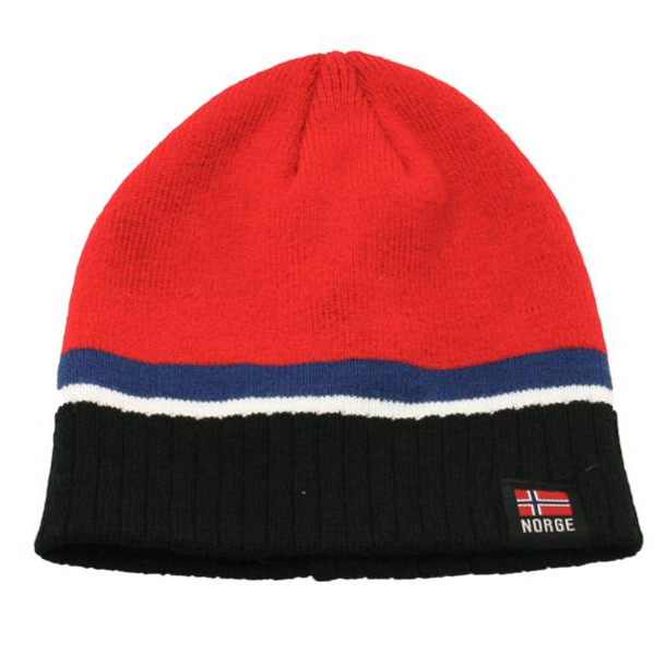 Lue - R�d - Hvit - Bl� med Flagg