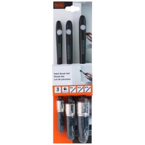 Malekost / pensel rund- 3 Pk - Black+Decker