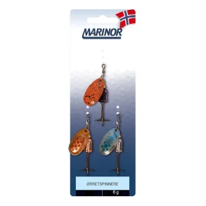 �rretspinnere 3 pk assortert for �rretfiske