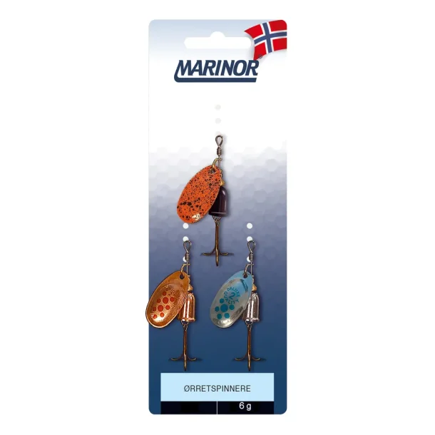 �rretspinnere 3 pk assortert for �rretfiske