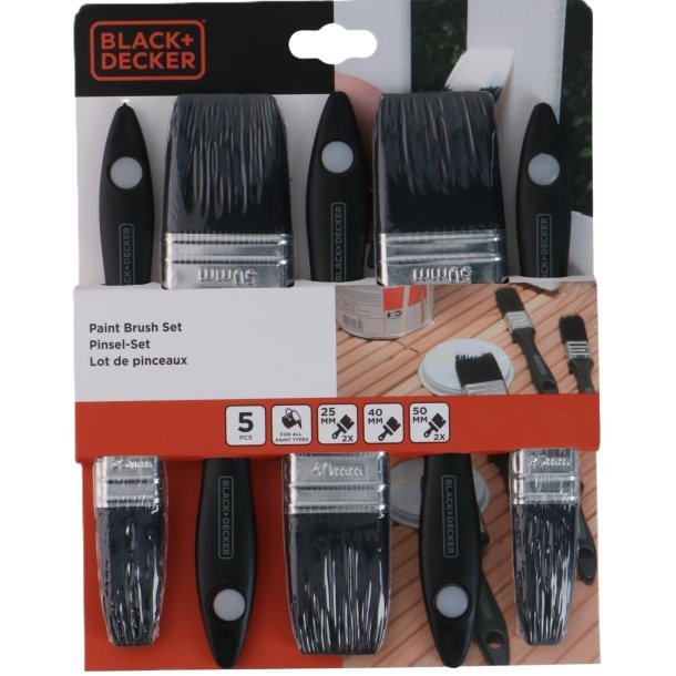 Penselsett 5pk.  Black&Decker