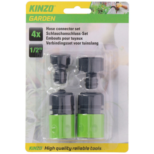 Slangekobling 4 pk - Kinzo