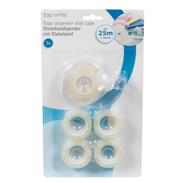 Tapedispenser 6 pcs - Topwrite