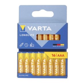 Varta Longlife AAA Batterier - 1,5V - 16 pk
