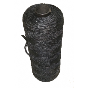 Flettet Nylon p� Spole - Impregnert - Svart 2,5kg