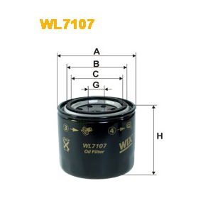 WIX Oljefilter WL7107