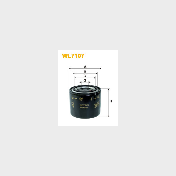 WIX Oljefilter WL7107